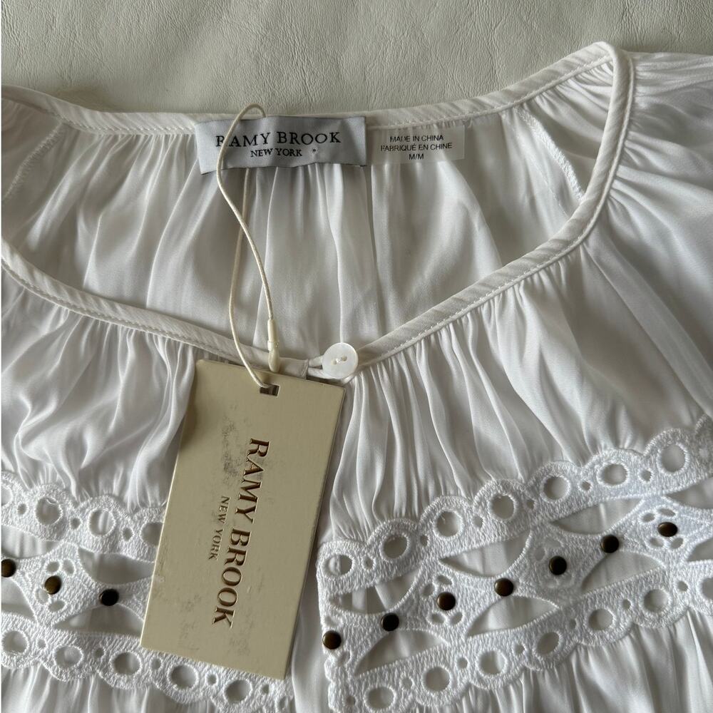 Ramy Brook Nardia Dress in White Size M - Picture 7 of 11